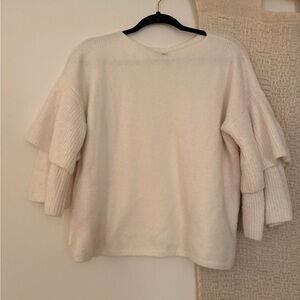 Madewell Tier-Sleeve Wool Sweater